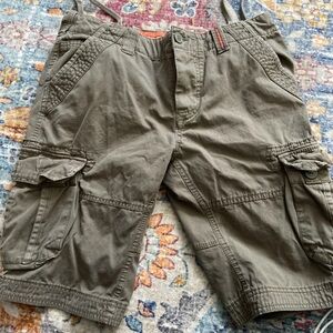 By Super Dry Men’s Shorts Size Medium Olive Color Excellent Used Condition Cargo